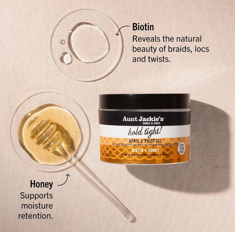 Aunt Jackie's Biotin + Honey Braid & Twist Gel