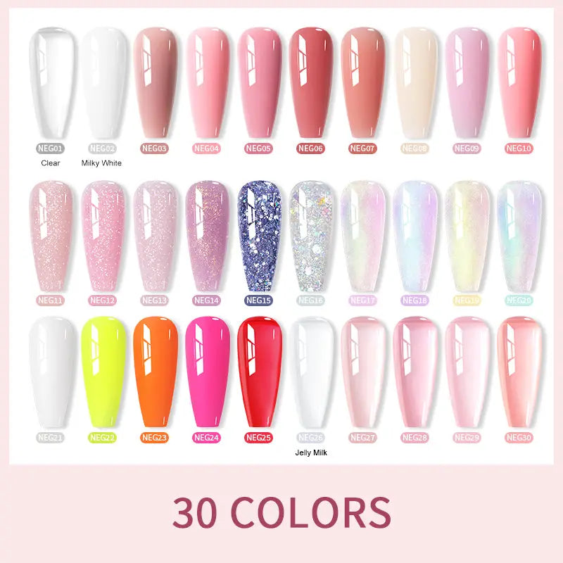 Born Pretty Pure Color & Glitter Non Stick Hand Extension Gel NEG01