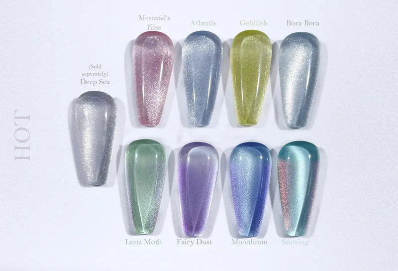 Crisania Neri Sea x Sky Magnetic Cat Eye Gel Polish Mermaid's Kiss