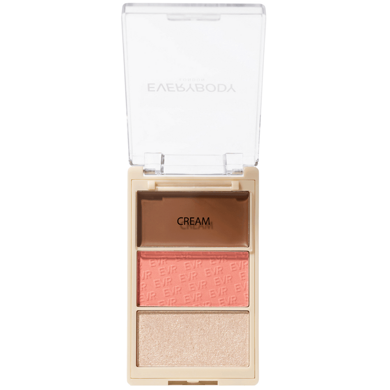 Everybody London Trio Face Palette Glow Me Peachy