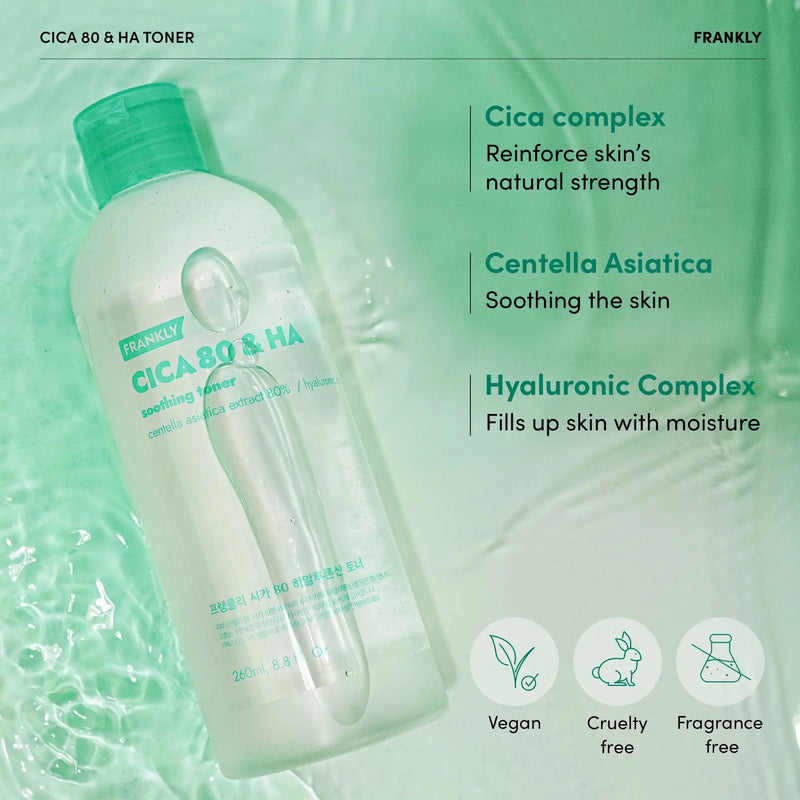FRANKLY Cica 80% & Hyaluronic Acid Toner