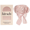 Adjustable Oversized Satin Bonnet Blush