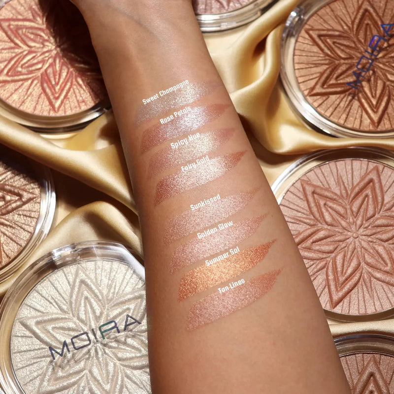 Moira Sun Glow Face & Body Highlighter 001 Sweet Champagne