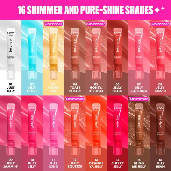 NYX Professional Makeup Jelly Job Lipgloss Bling Me Jelly