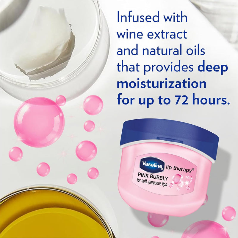 Vaseline Lip Therapy Mini Pink Bubbly