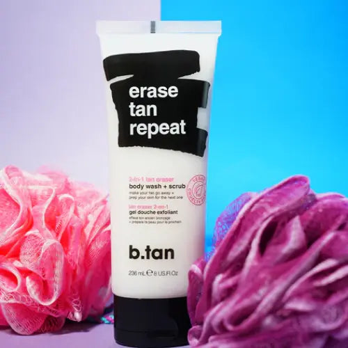 B.tan Erase Tan Repeat 2 in 1 Tan Eraser Body Wash + Scrub