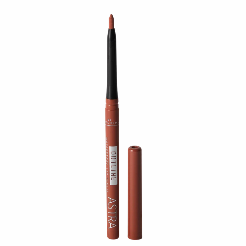 Astra Make Up Outline Waterproof Lip Pencil Quick Brick