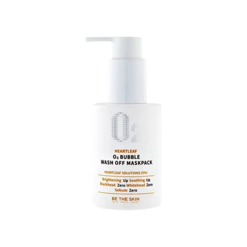 Be The Skin Be The Skin Heartleaf O2 Bubble Wash Off Maskpack