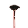 Pink & Rose Gold Small Fan Brush