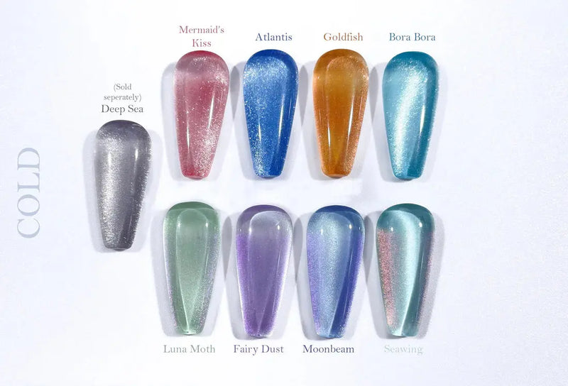 Crisania Neri Sea x Sky Magnetic Cat Eye Gel Polish Luna Moth