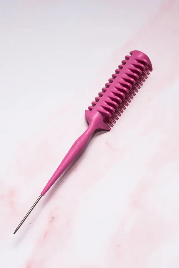 Curl Bites Curl Clump Precision Comb Pink