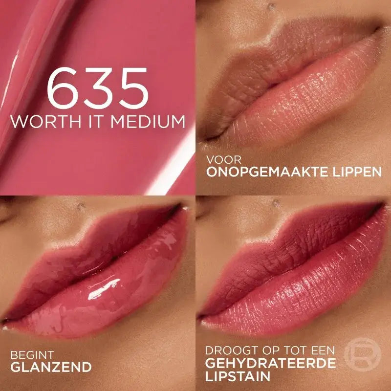 L'Oréal Paris Hyaluron Tint Lipstain 635 Worth It Medium