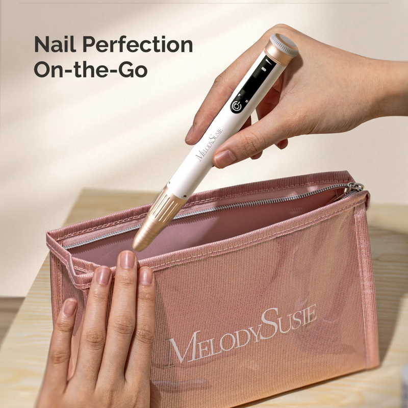 MelodySusie Cordless & Stepless Speed Rechargeable Nail Drill SM220G White