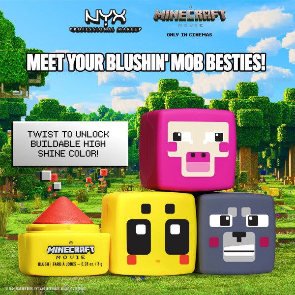 NYX Professional Makeup A Minecraft Movie Cheeky Mob Balms Blush Wolfin' Around
