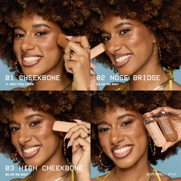 NYX Professional Makeup Buttermelt Highlighter Stix A Whole Melt