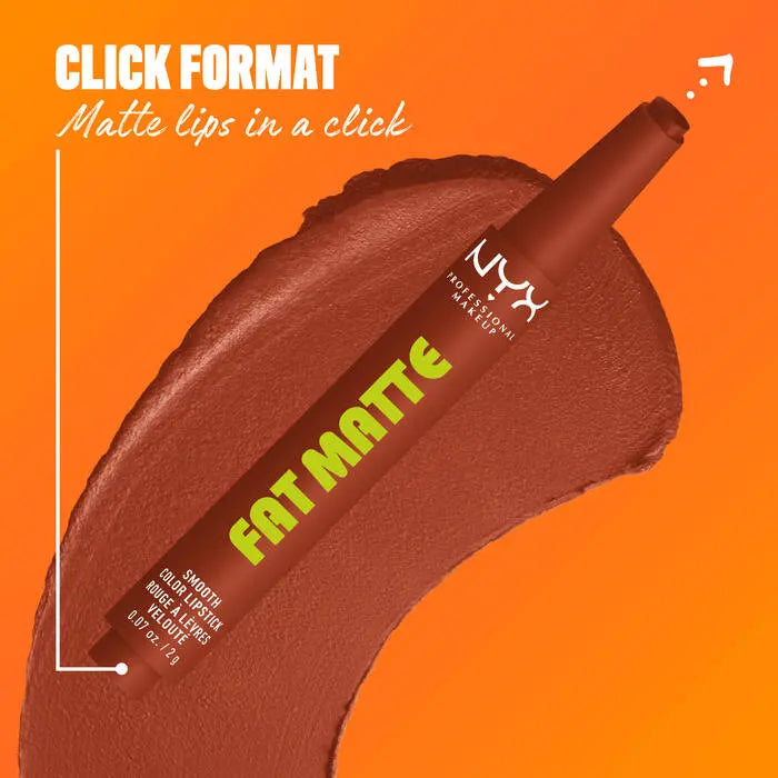 NYX Professional Makeup Fat Matte Smooth Color Lipstick Beary Nude