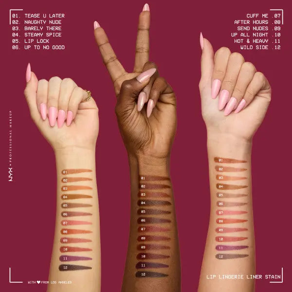 NYX Professional Makeup Lip Lingerie Lip Liner Stain Cuff Me