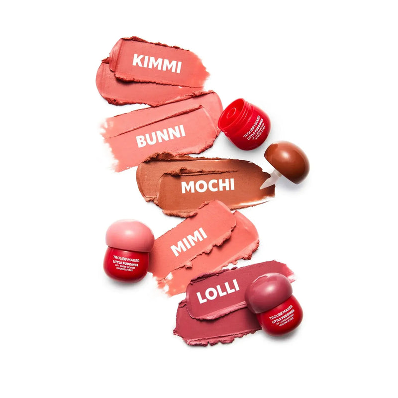Trouble Maker Little Pudding Blurring Lip & Cheek Mousse Mimi Rose Pink