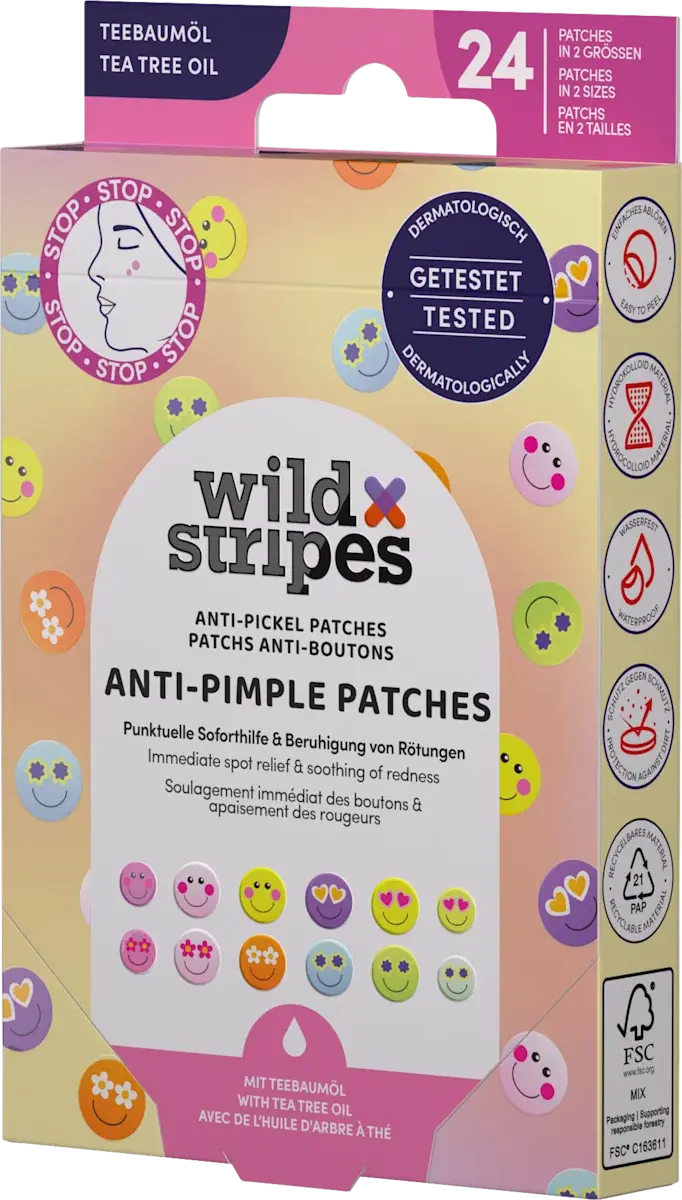 Wild Stripes Ant-Pimple Patches Smile Prevent